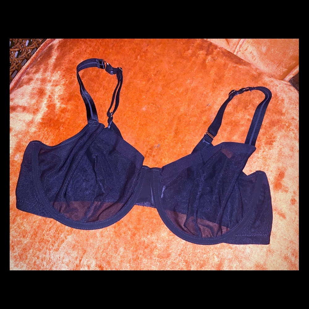 Sheer Black Bra